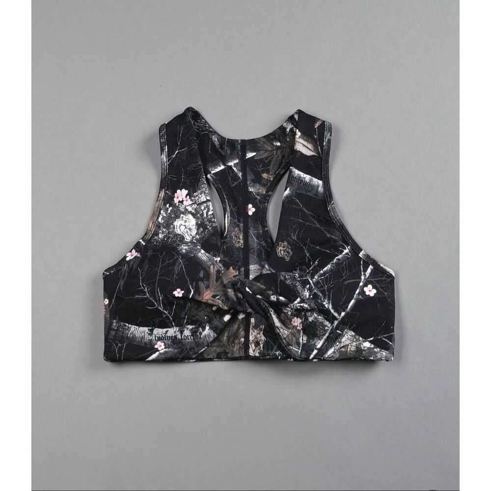 Darc Sport single wolf everson seamless twist front bra cherry blossom camo S
